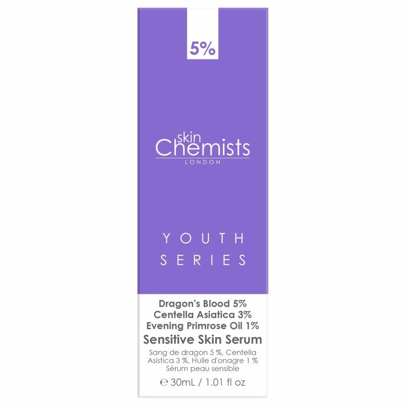 Sensitive Skin Serum Dragon's Blood 5%, Centella Asistica 3%, Evening Primrose Oil 1% 30ml - Herbalshire Handmade Herbal Products
