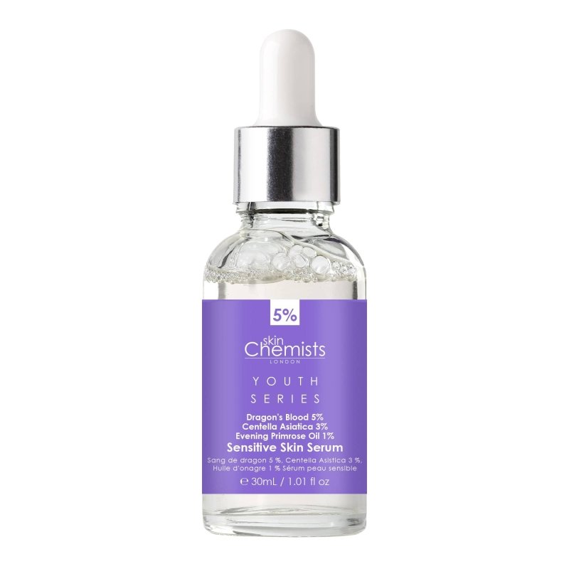 Sensitive Skin Serum Dragon's Blood 5%, Centella Asistica 3%, Evening Primrose Oil 1% 30ml - Herbalshire Handmade Herbal Products