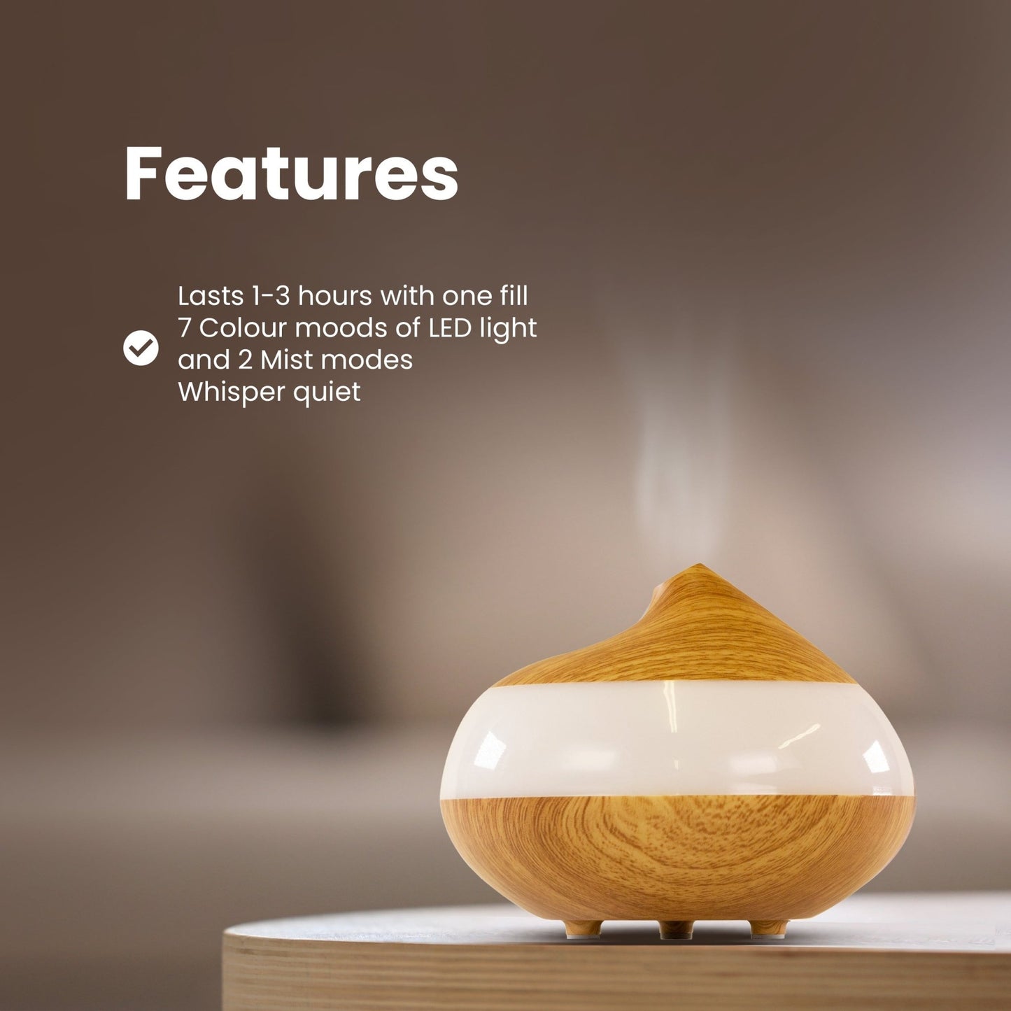 Sensory Spa Diffuser clear Panel USB - Herbalshire Handmade Herbal Products