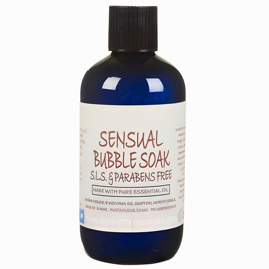 Sensual SLS Free Luxury Bubble Bath 250ml - Herbalshire Handmade Herbal Products