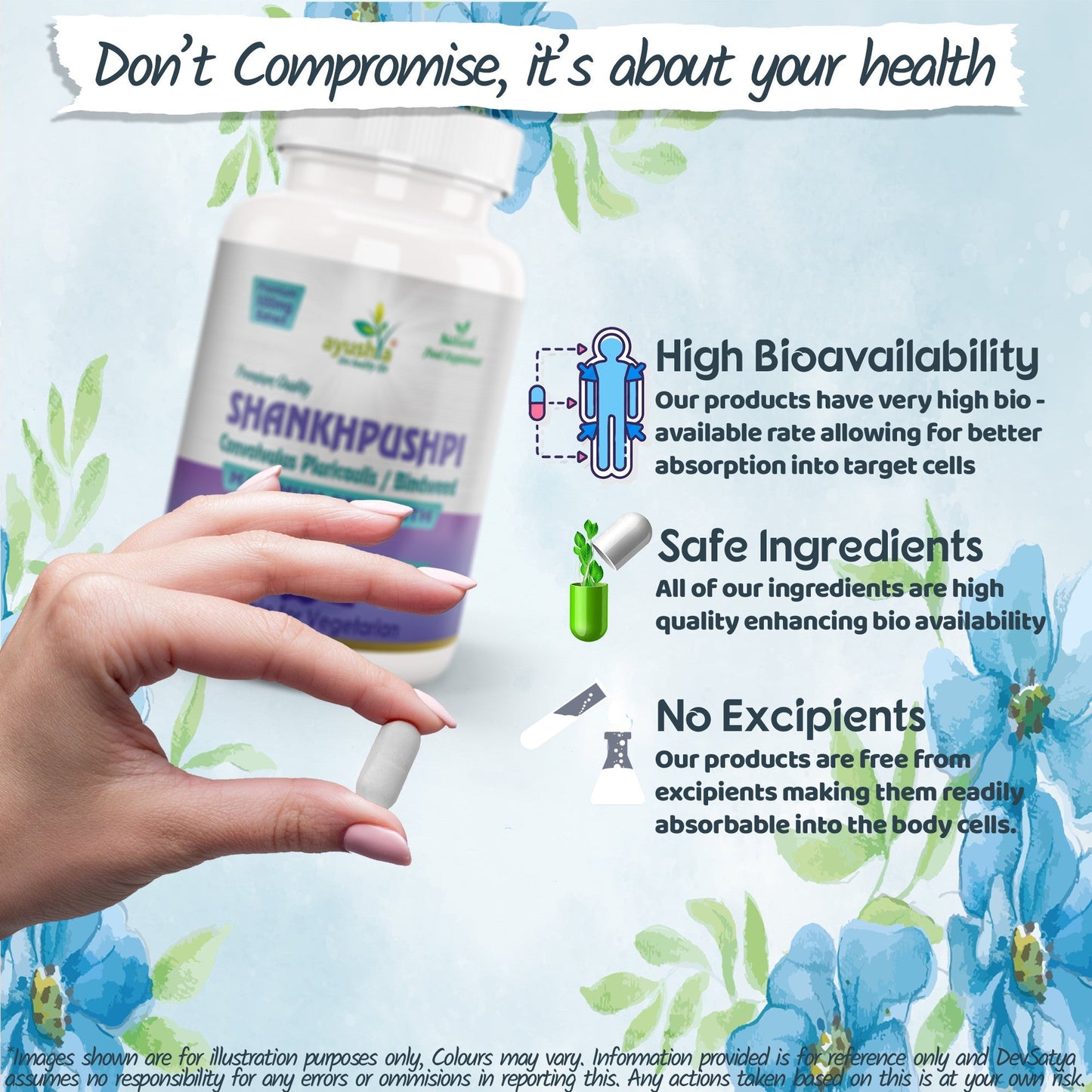 Shankhpushpi Capsule - Herbalshire Handmade Herbal Products