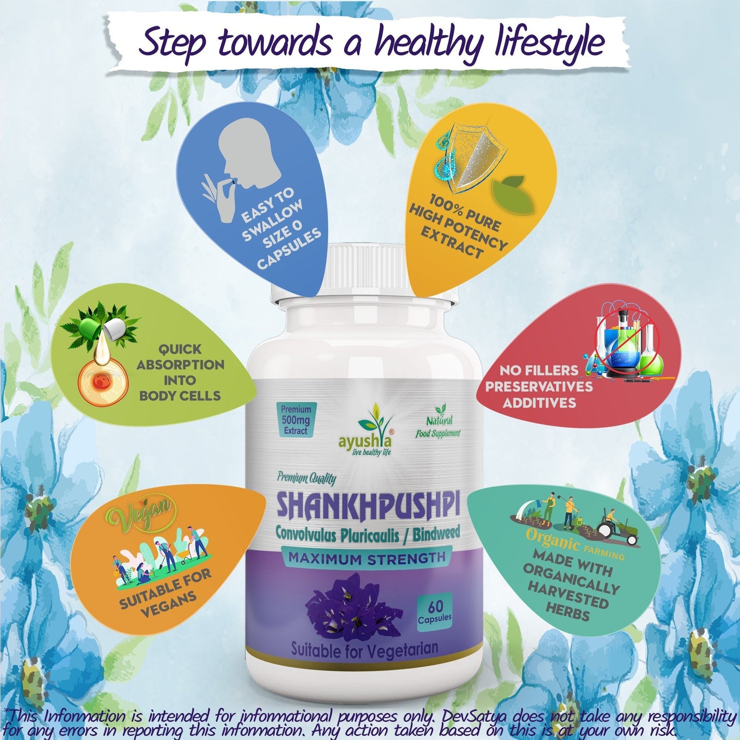 Shankhpushpi Capsule - Herbalshire Handmade Herbal Products