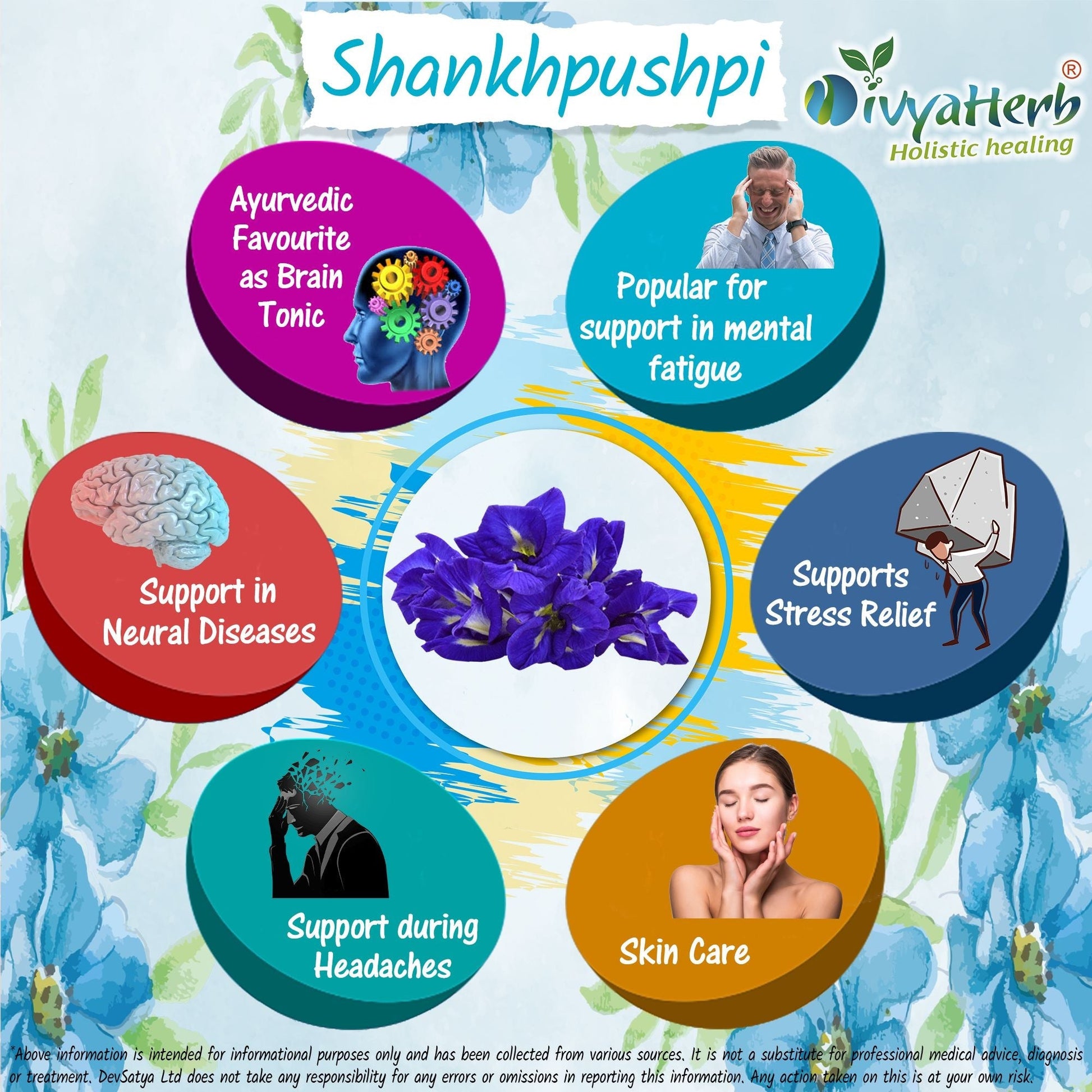 Shankpushpi Powder - Herbalshire Handmade Herbal Products