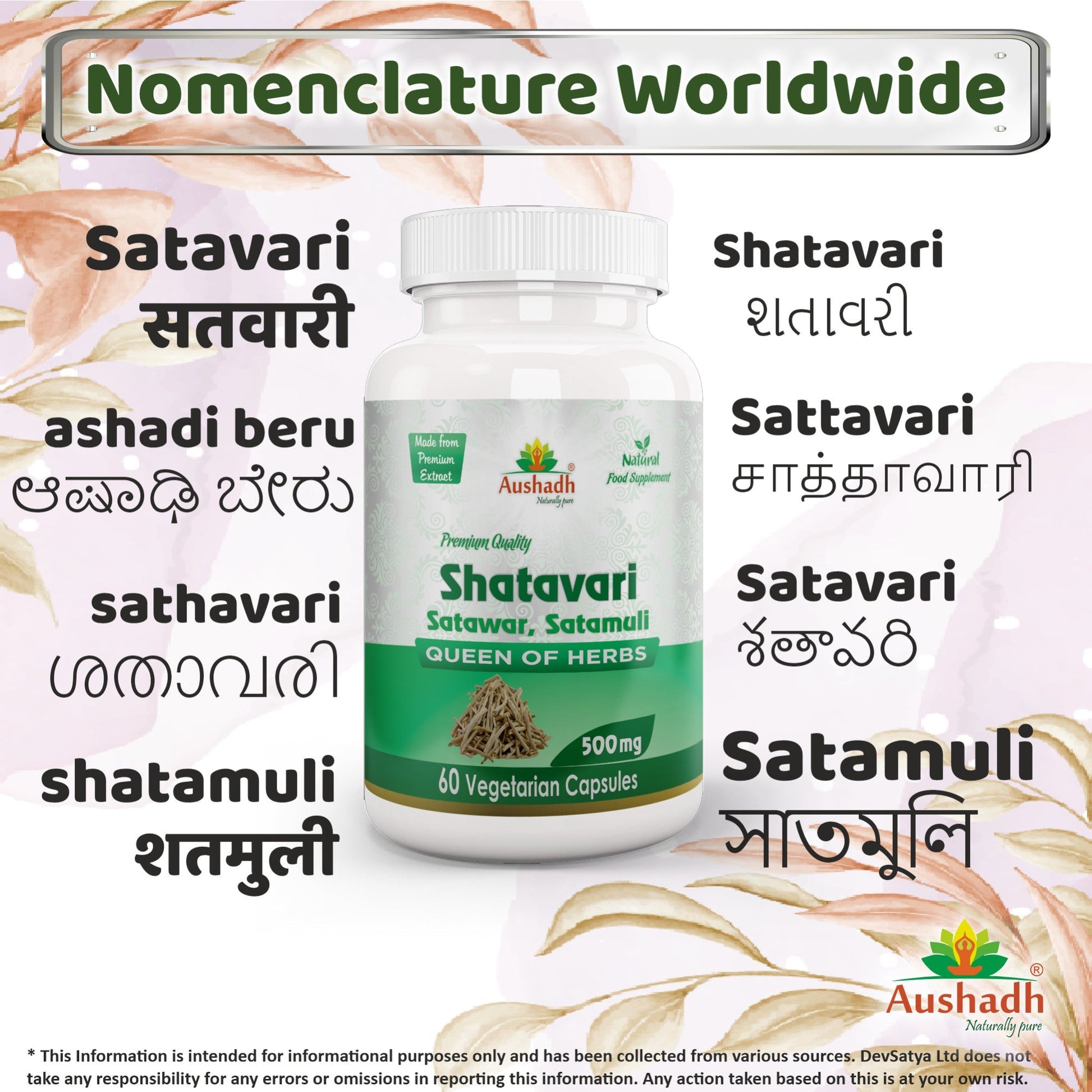 Shatavari Capsule - Herbalshire Handmade Herbal Products