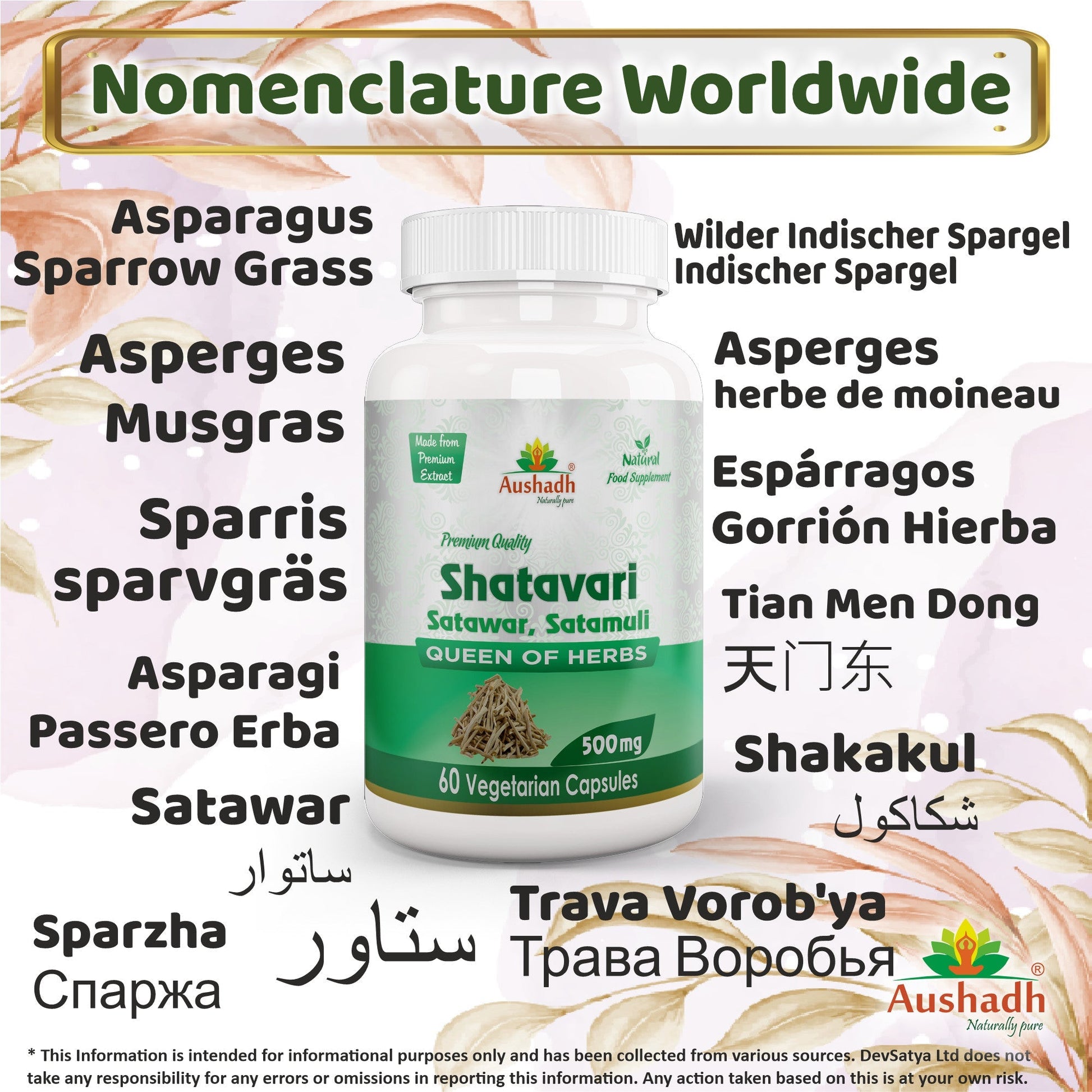 Shatavari Capsule - Herbalshire Handmade Herbal Products