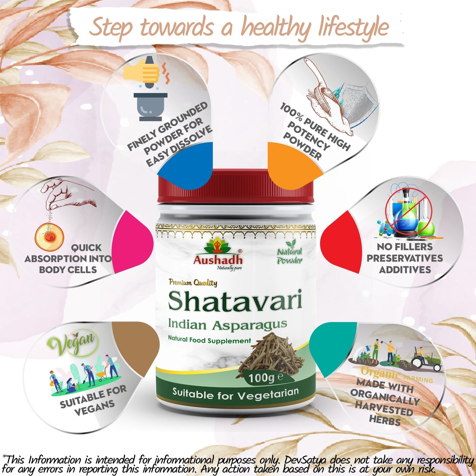Shatavari Powder - Herbalshire Handmade Herbal Products