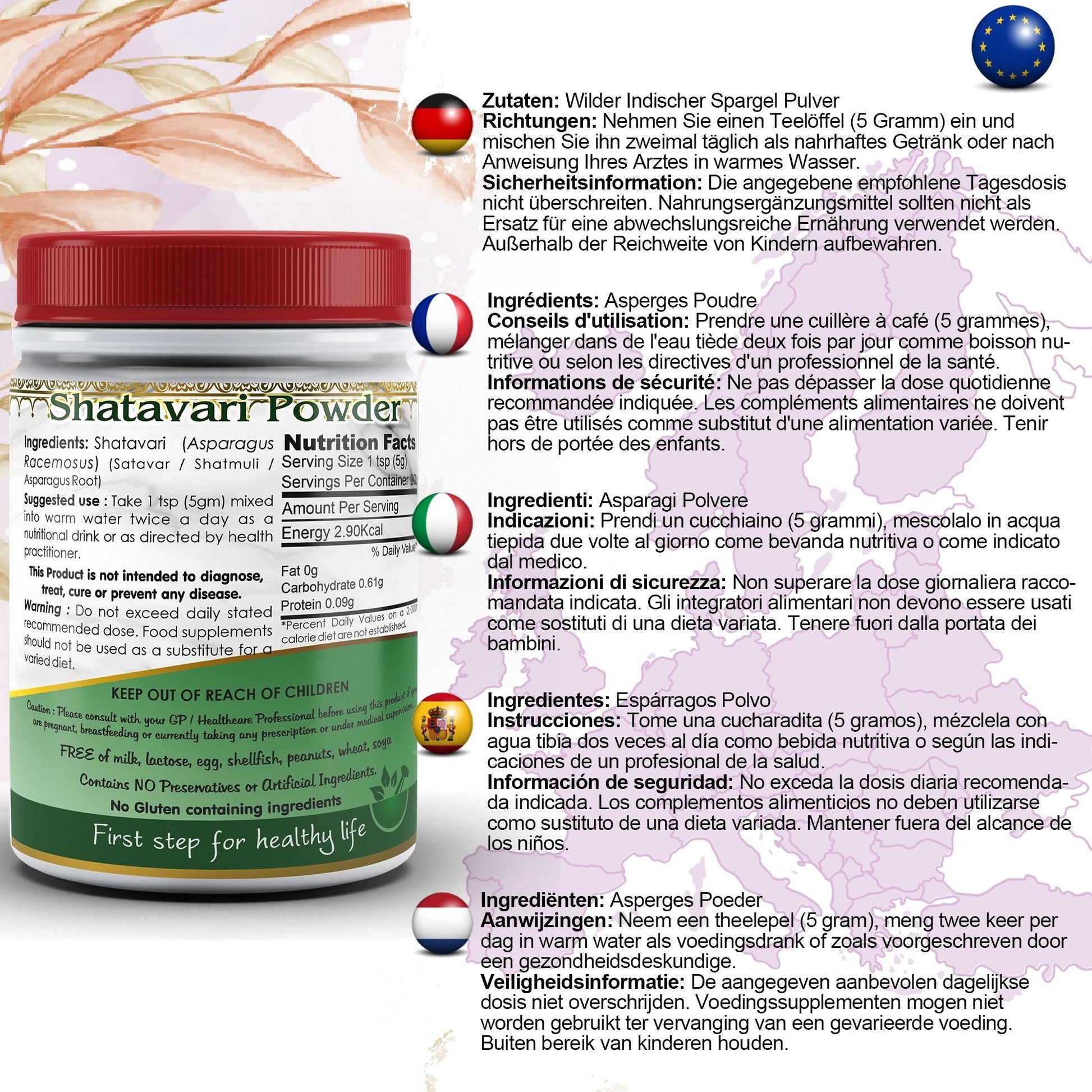 Shatavari Powder - Herbalshire Handmade Herbal Products