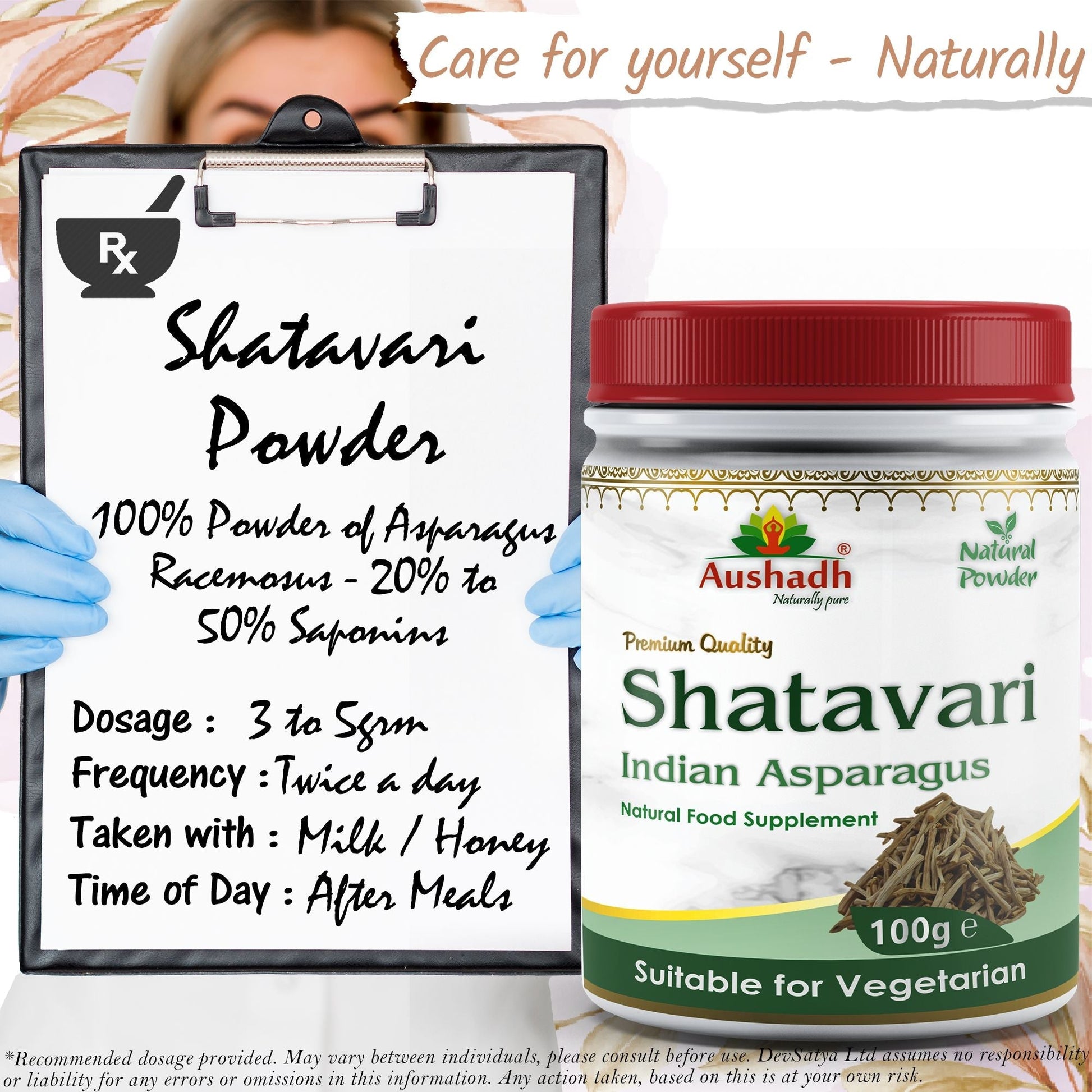 Shatavari Powder - Herbalshire Handmade Herbal Products