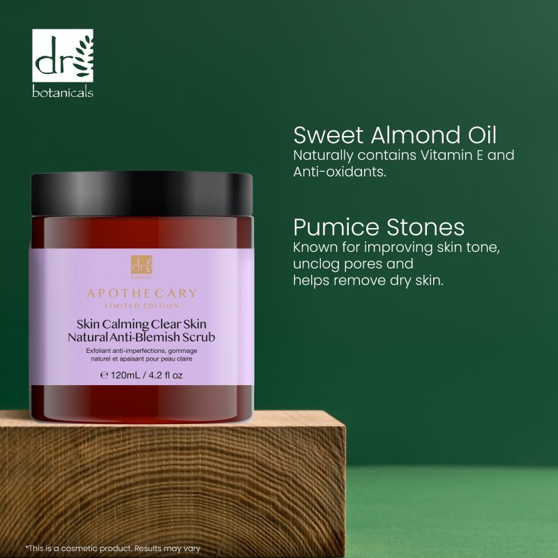 Skin Calming Clear Skin Natural Anti - Blemish Scrub 120ml - Herbalshire Handmade Herbal Products