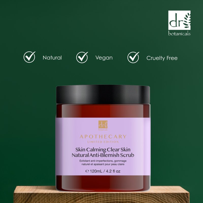 Skin Calming Clear Skin Natural Anti - Blemish Scrub 120ml - Herbalshire Handmade Herbal Products