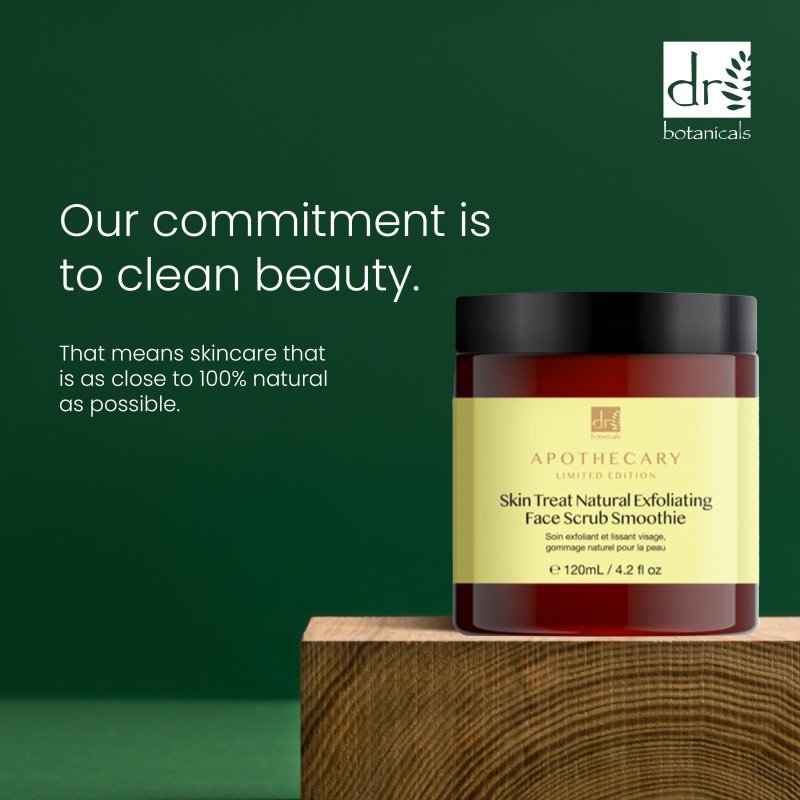 Skin Treat Natural Exfoliating Face Scrub Smoothie 120ml - Herbalshire Handmade Herbal Products