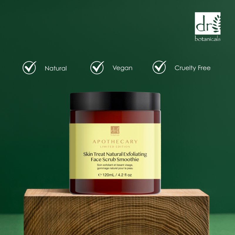Skin Treat Natural Exfoliating Face Scrub Smoothie 120ml - Herbalshire Handmade Herbal Products