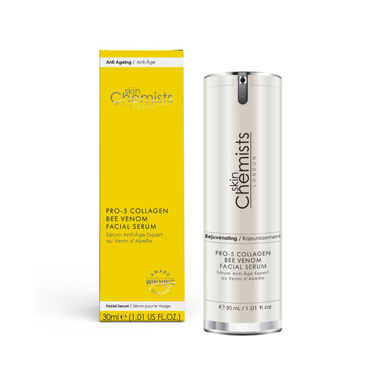 skinChemists Pro - 5 Collagen Bee Venom Facial Serum 30ml - Herbalshire Handmade Herbal Products