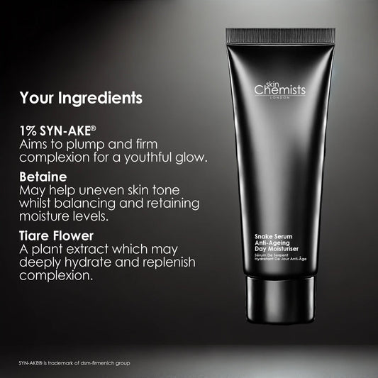 skinChemists Snake Serum Anti - Ageing Day Moisturiser 50ml - Herbalshire Handmade Herbal Products