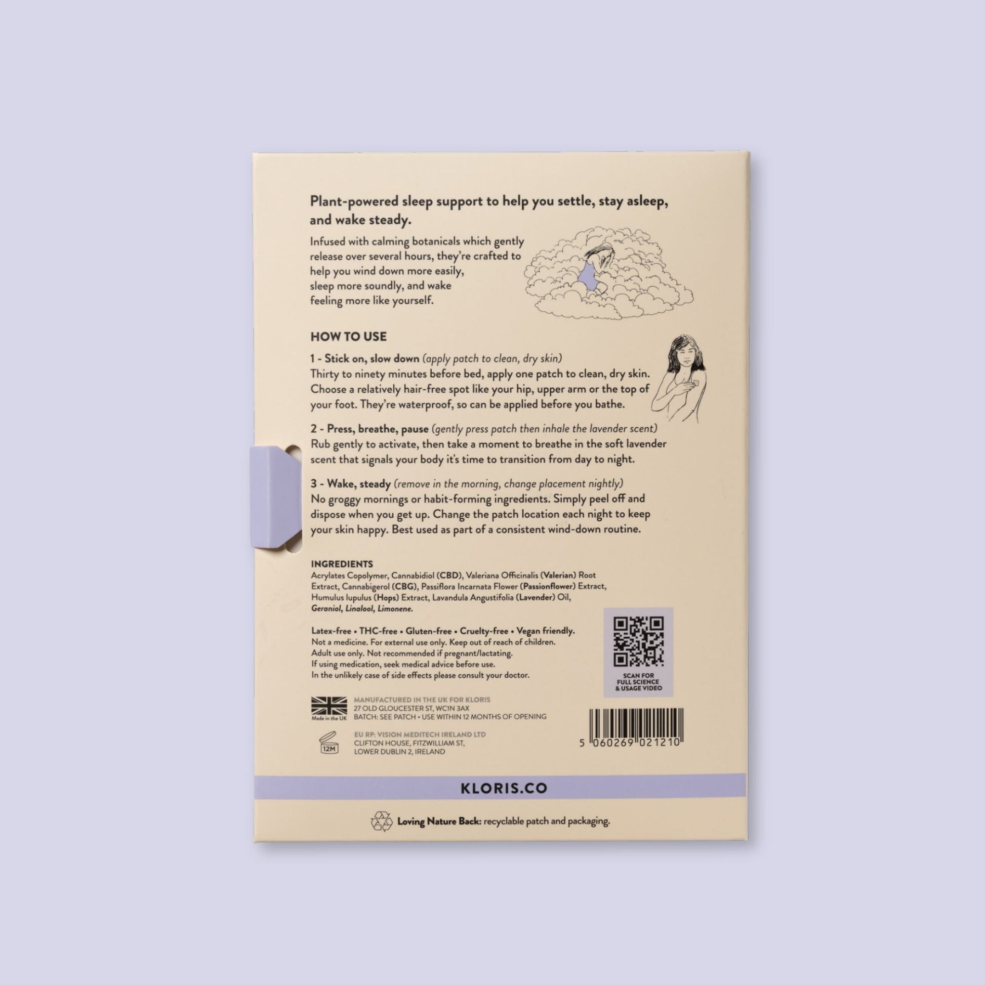 Sleep Time Patches - Herbalshire Handmade Herbal Products