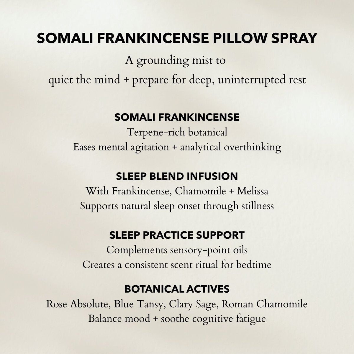 Somali Frankincense Pillow Spray - Herbalshire Handmade Herbal Products