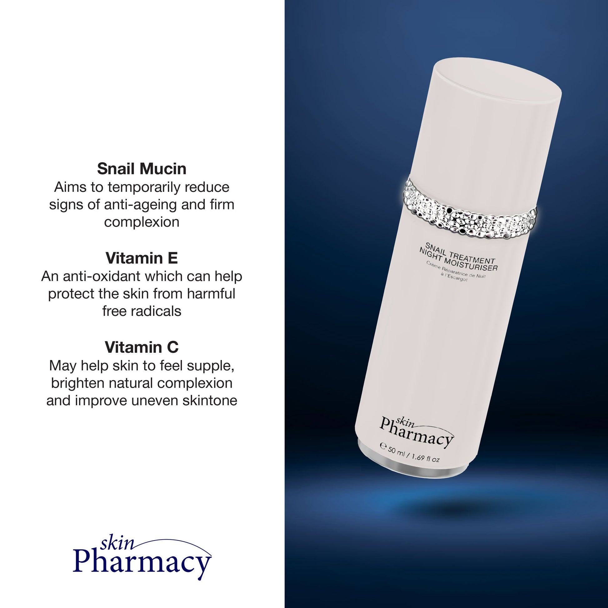 SP Snail Treatment Night Moisturiser 50ml - Herbalshire Handmade Herbal Products