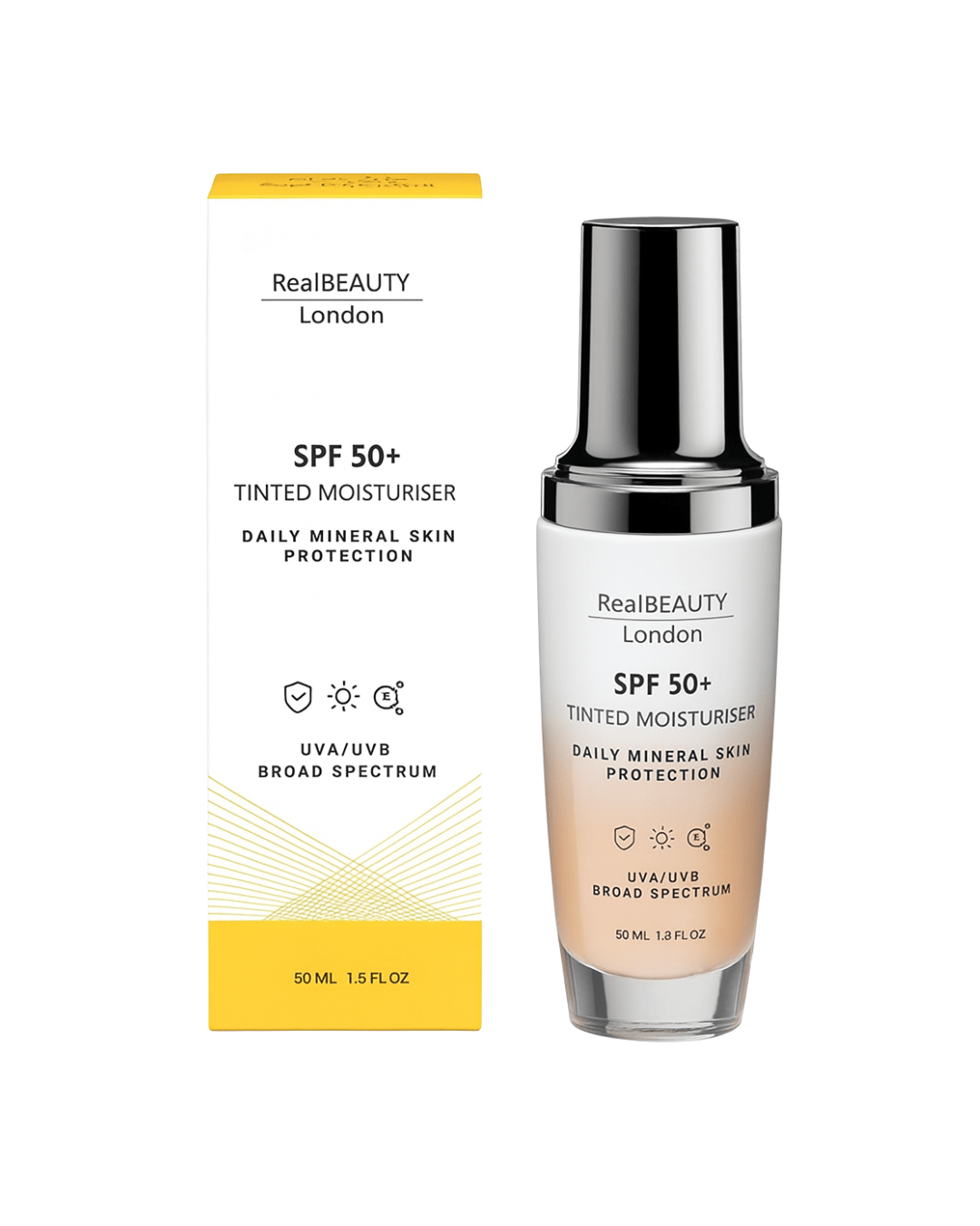 SPF 50 Tinted Face Moisturiser - Herbalshire Handmade Herbal Products