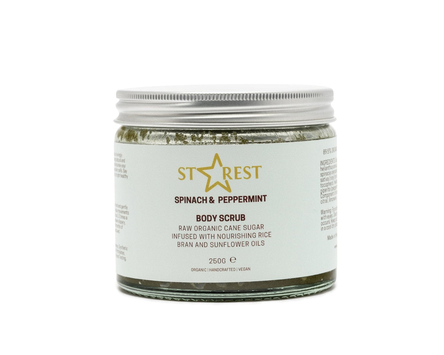 Spinach and Peppermint Body Scrub - Herbalshire Handmade Herbal Products