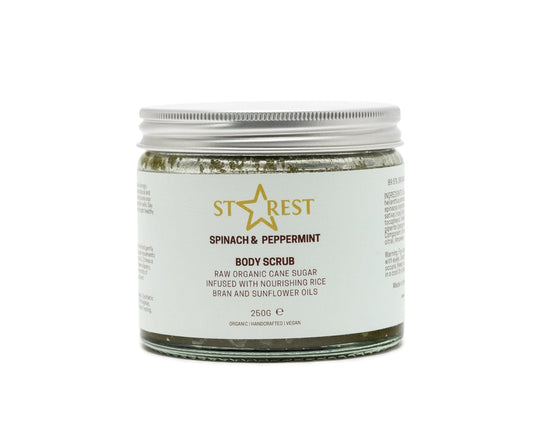Spinach and Peppermint Body Scrub - Herbalshire Handmade Herbal Products