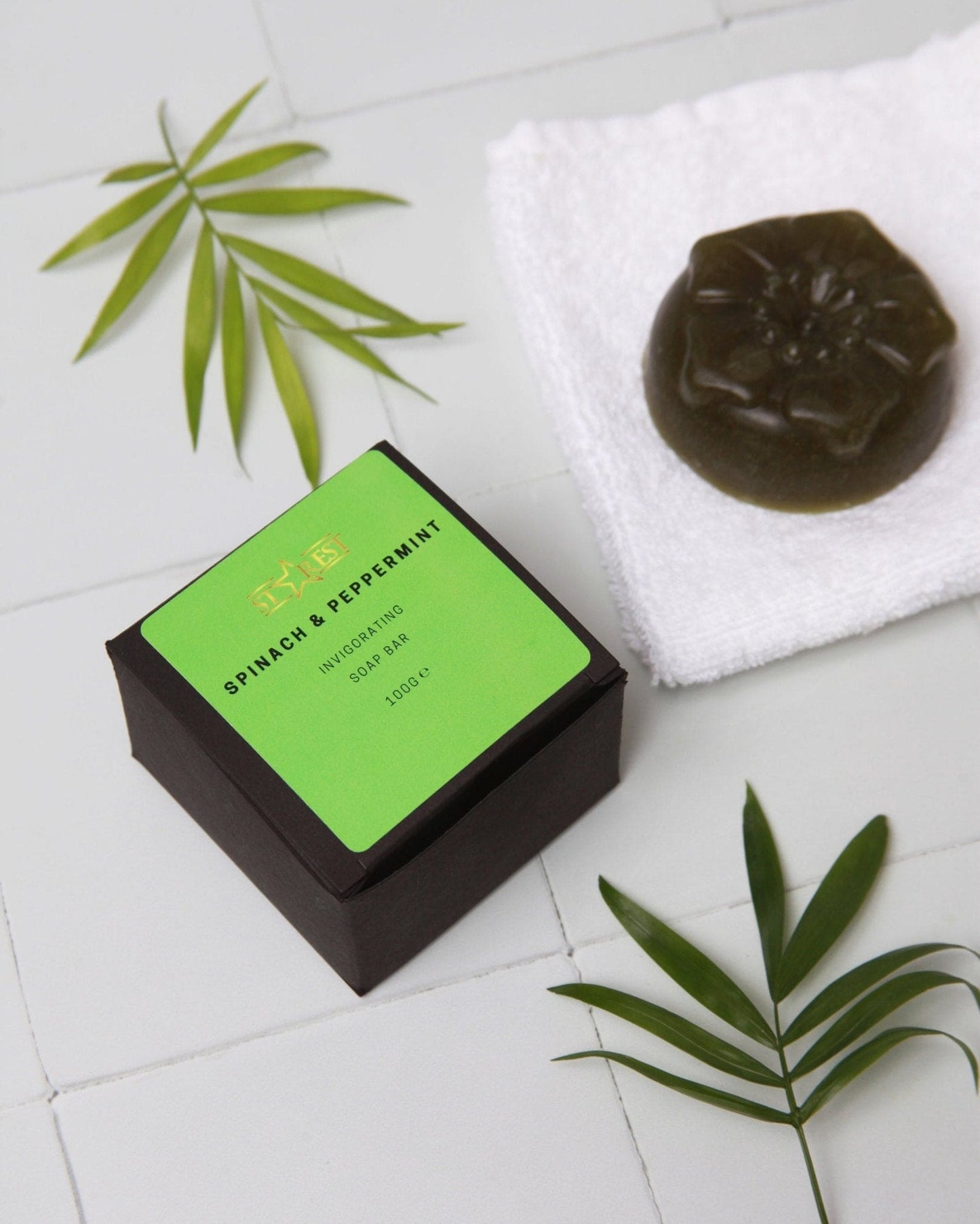 Spinach, Peppermint and Lemon Soap - Herbalshire Handmade Herbal Products