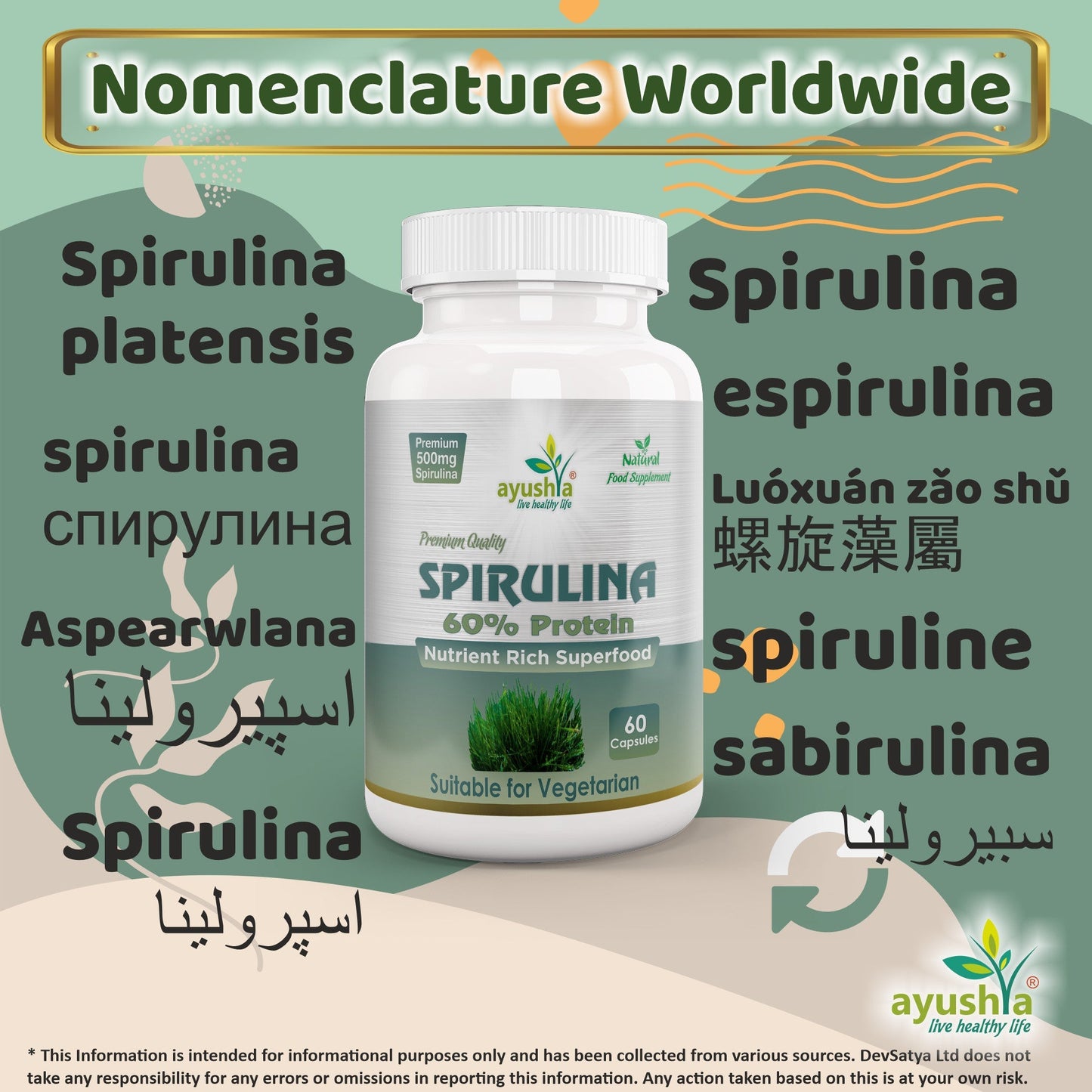 Spirulina Capsule - Herbalshire Handmade Herbal Products