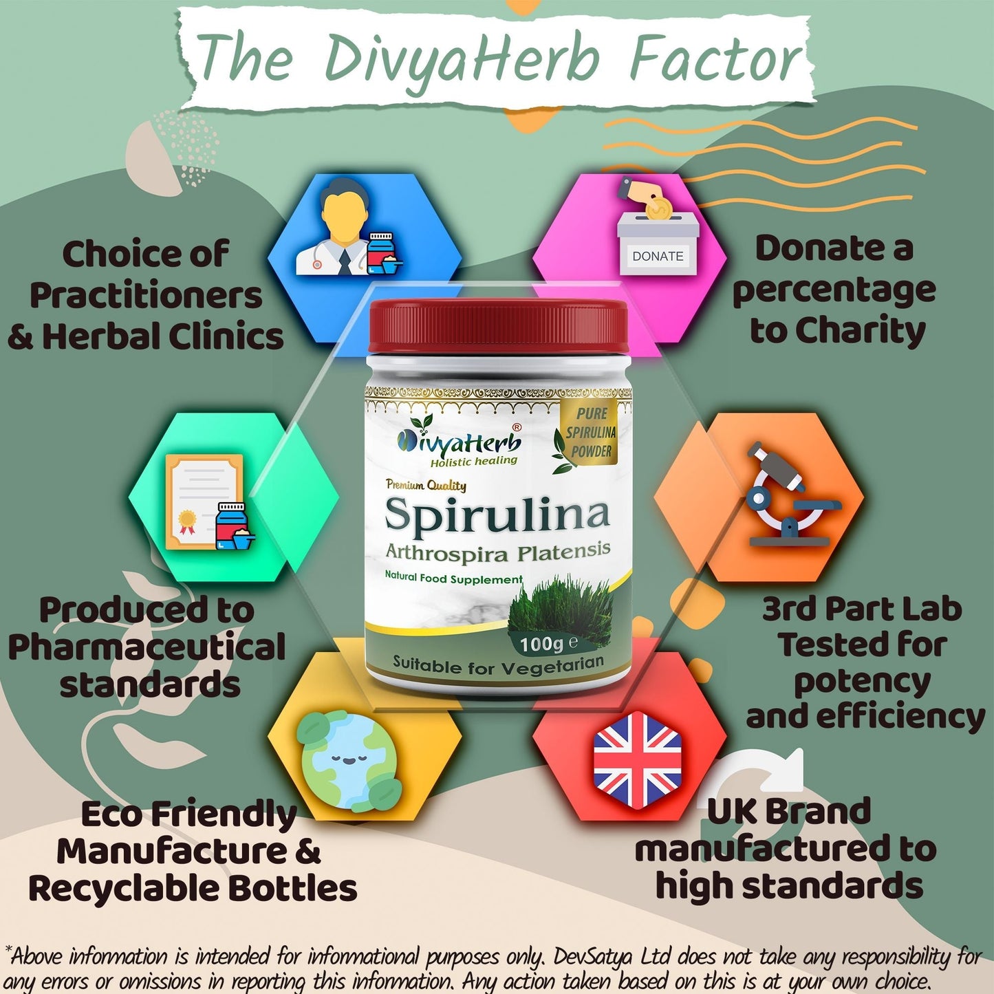 Spirulina Powder - Herbalshire Handmade Herbal Products