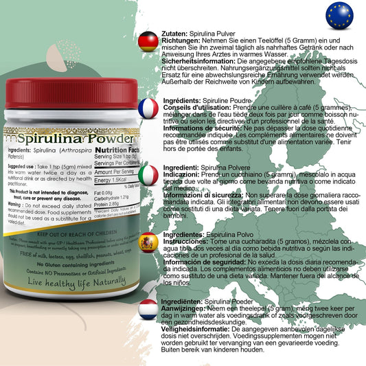 Spirulina Powder - Herbalshire Handmade Herbal Products