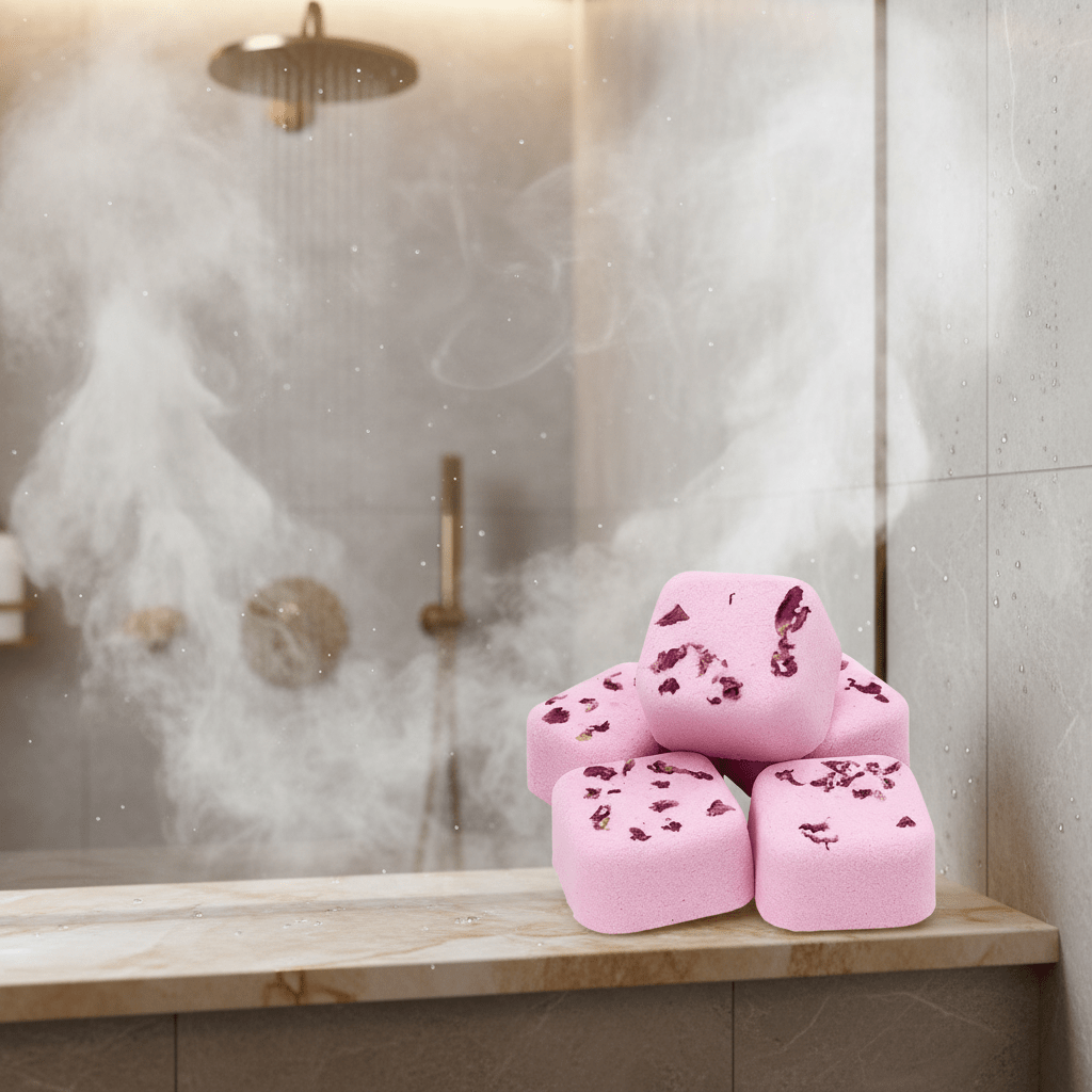 Steamy Shower – Patchouli, Jasmine & Ylang (Box of 5) - Herbalshire Handmade Herbal Products