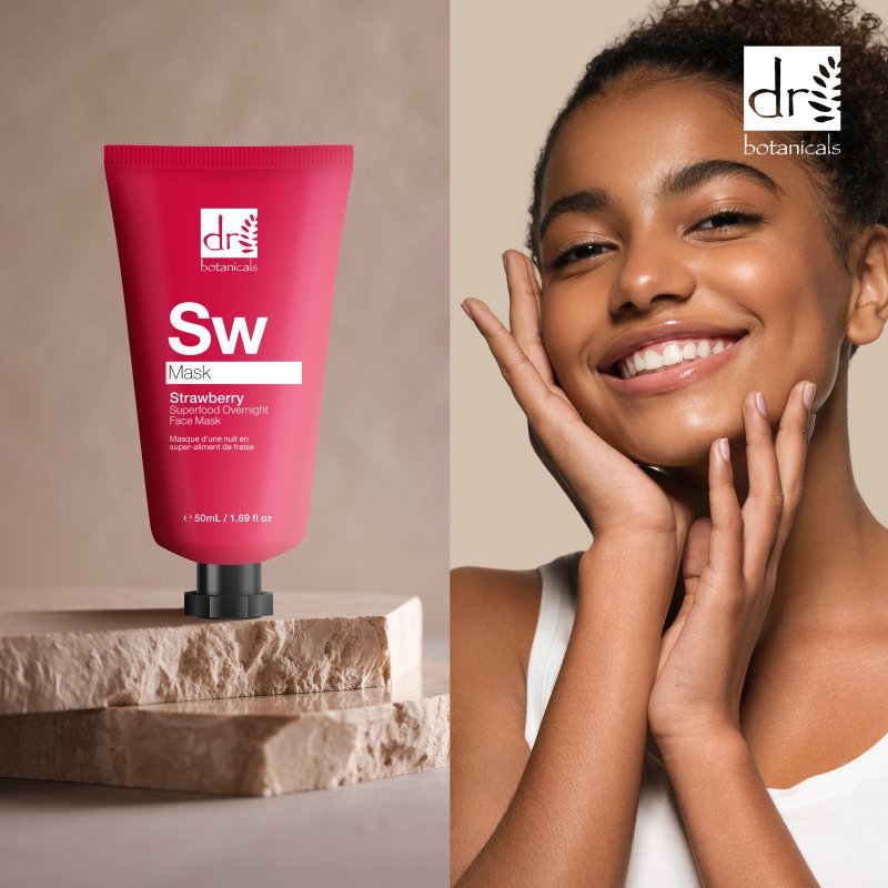 Strawberry Overnight Face Mask 50ml - Herbalshire Handmade Herbal Products