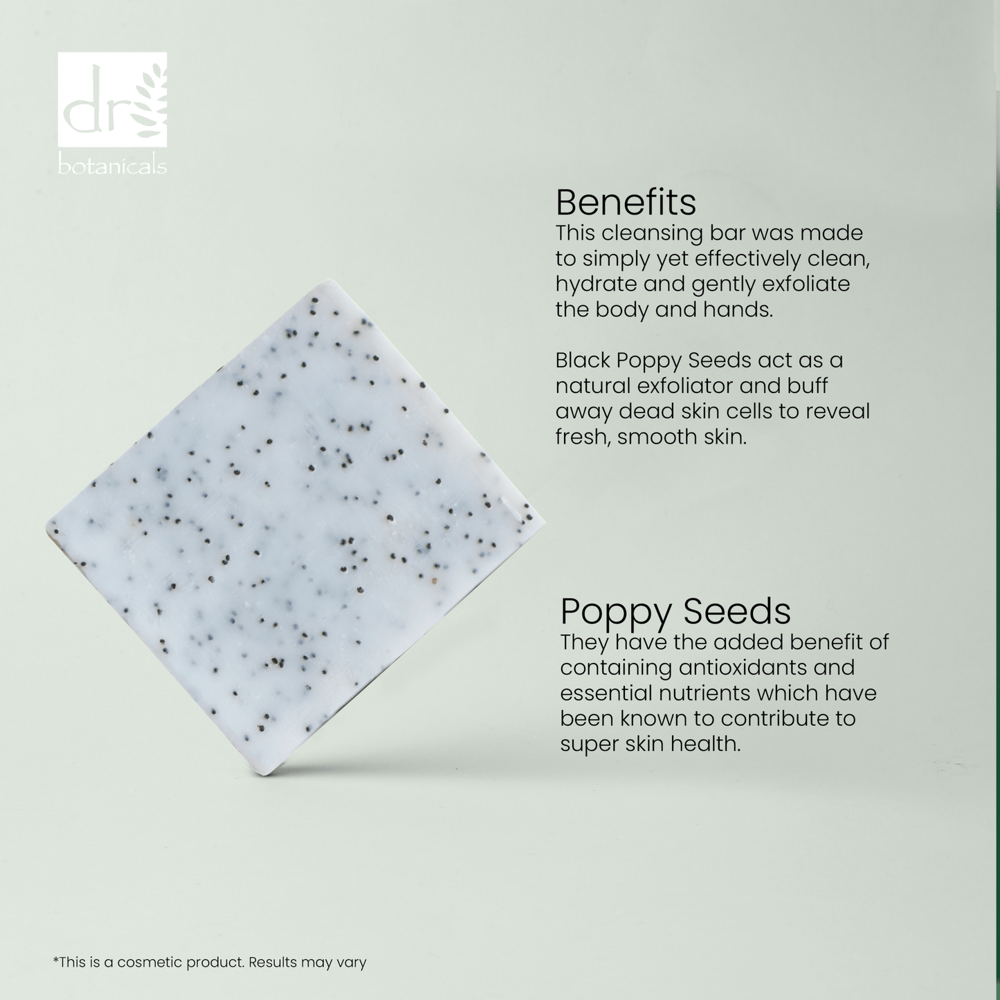 Strawberry & Poppy Seed Cleansing Bar 100g - Herbalshire Handmade Herbal Products