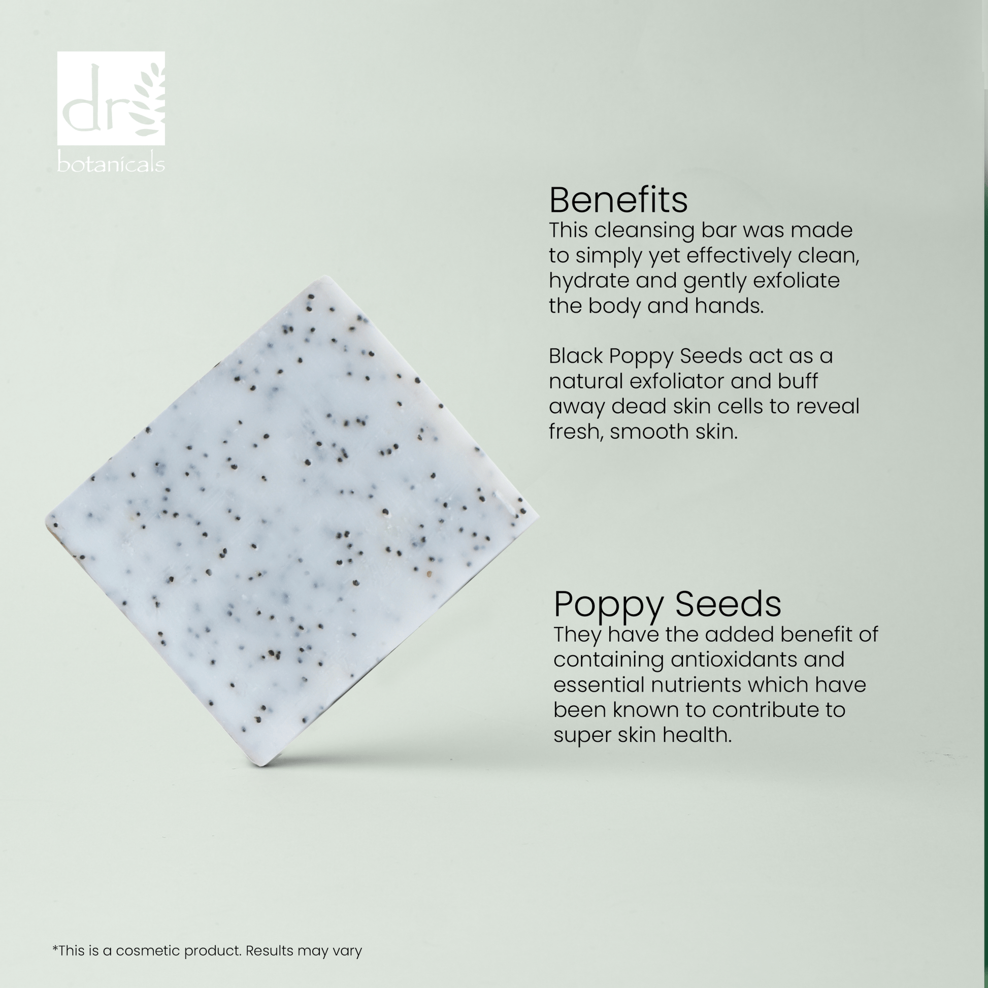 Strawberry & Poppy Seed Cleansing Bar 100g - Herbalshire Handmade Herbal Products