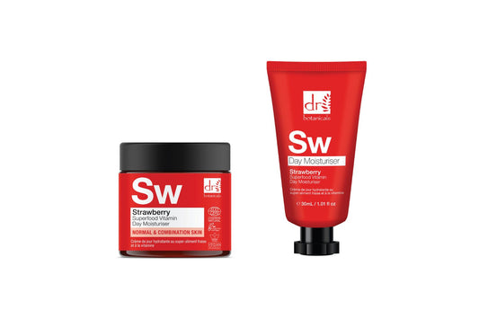 Strawberry Superfood Vitamin Day Moisturiser Duo - Herbalshire Handmade Herbal Products