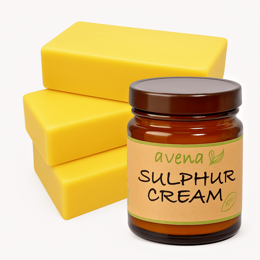 Sulphur 3 Soap and Cream Gift Set - Herbalshire Handmade Herbal Products