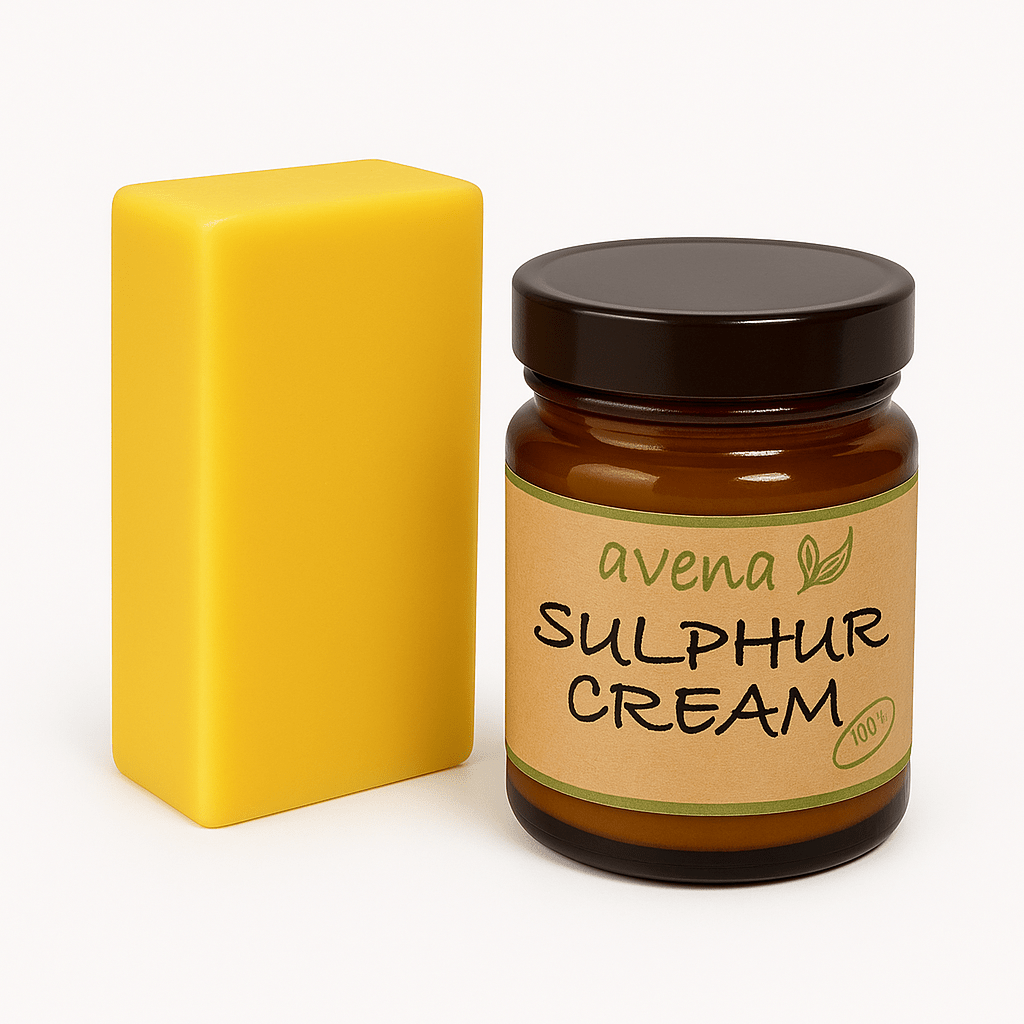 Sulphur Cream for Acne Eczema Rosacea – Natural Spot Treatment – Made in UK - Herbalshire Handmade Herbal Products