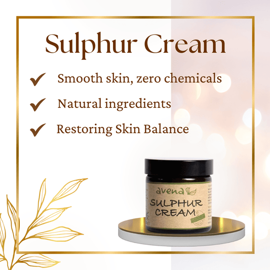 Sulphur Cream for Acne Eczema Rosacea – Natural Spot Treatment – Made in UK - Herbalshire Handmade Herbal Products