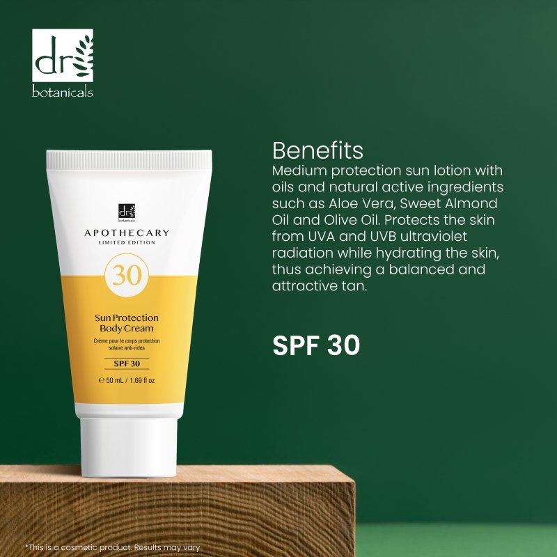 Sun Protection Body Cream SPF 30 50ml - Herbalshire Handmade Herbal Products