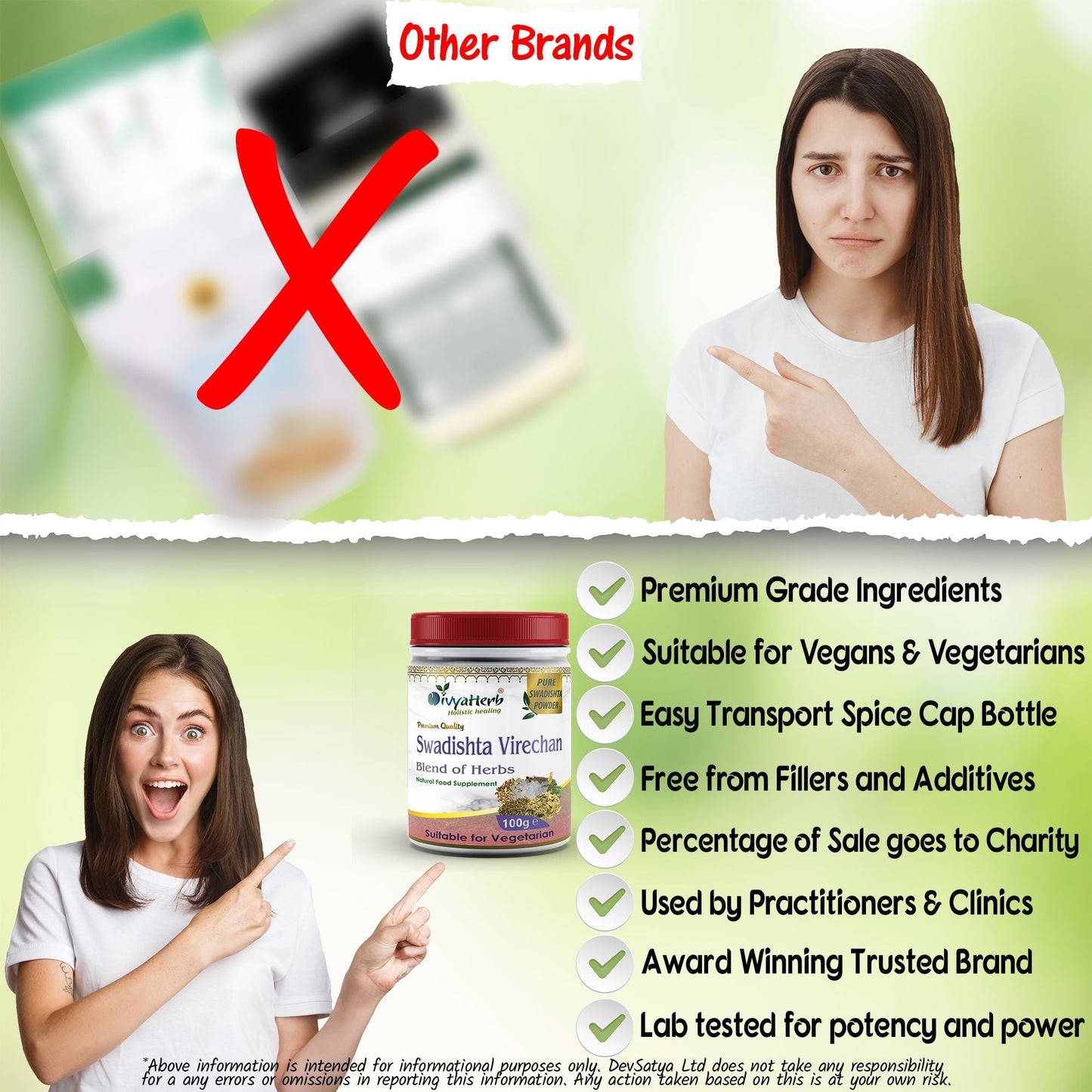 Swadista Virechan Powder - Herbalshire Handmade Herbal Products