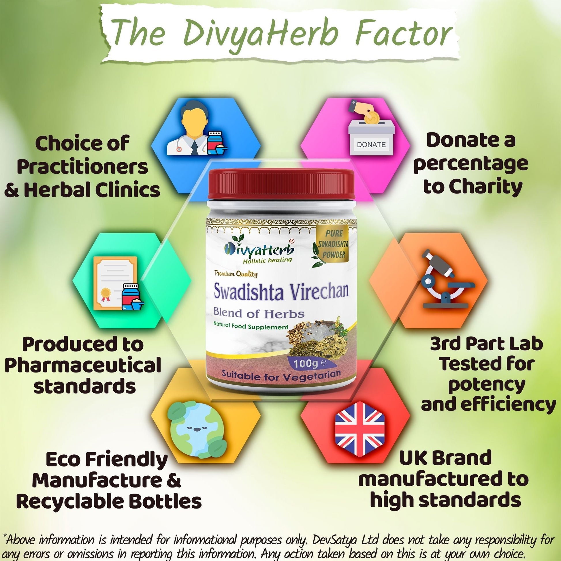 Swadista Virechan Powder - Herbalshire Handmade Herbal Products