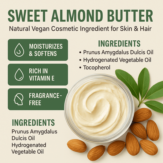 Vegan Sweet Almond Butter - Skin & Hair Emollient Base 5-25kg - Herbalshire Handmade Herbal Products
