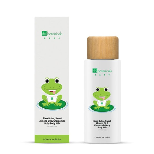 Sweet Almond Oil & Chamomile Baby Body Milk 200ml - Herbalshire Handmade Herbal Products