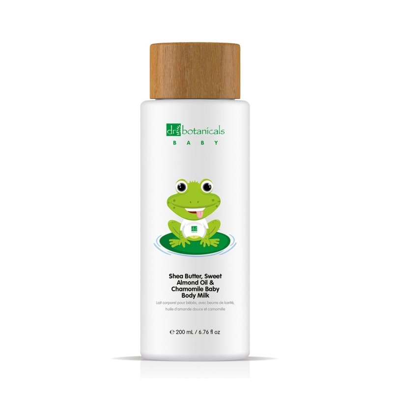 Sweet Almond Oil & Chamomile Baby Body Milk 200ml - Herbalshire Handmade Herbal Products