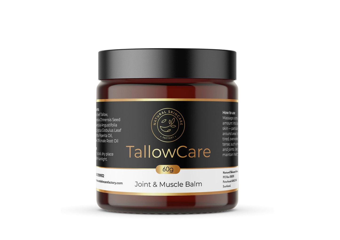 TallowCare Joint & Muscle Balm - Herbalshire Handmade Herbal Products