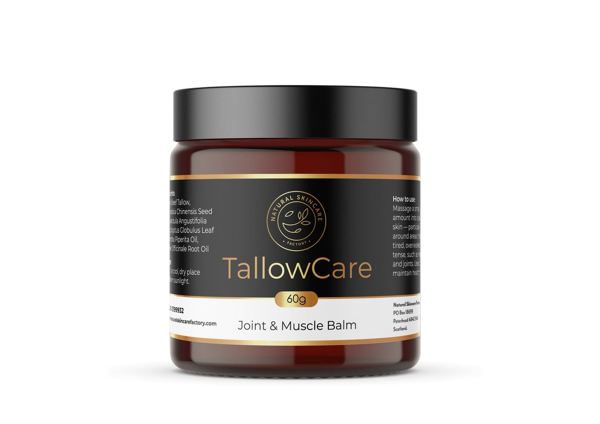 TallowCare Joint & Muscle Balm - Herbalshire Handmade Herbal Products
