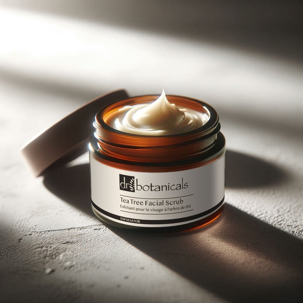 Tea Tree Facial Scrub Tea Tree & Salicylic Acid Facial Oil For Spots Seaweed Face Moisturiser - Herbalshire Handmade Herbal Products