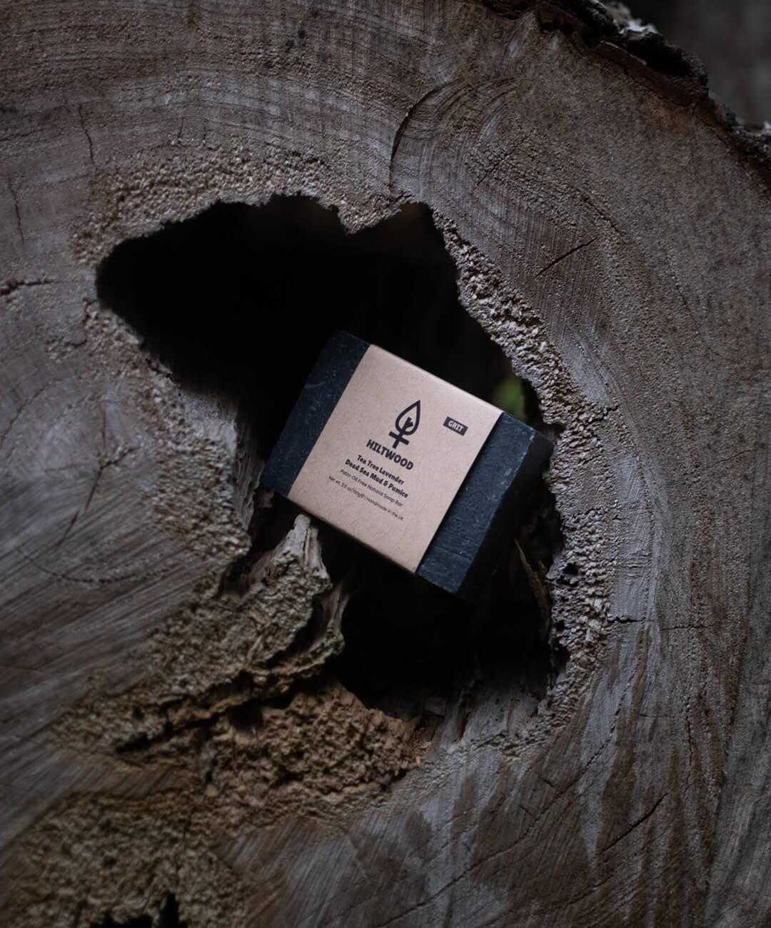 Tea Tree Lavender Dead Sea Mud & Pumice Natural Soap Bar – Exfoliating Mens Soap (100g) - Herbalshire Handmade Herbal Products