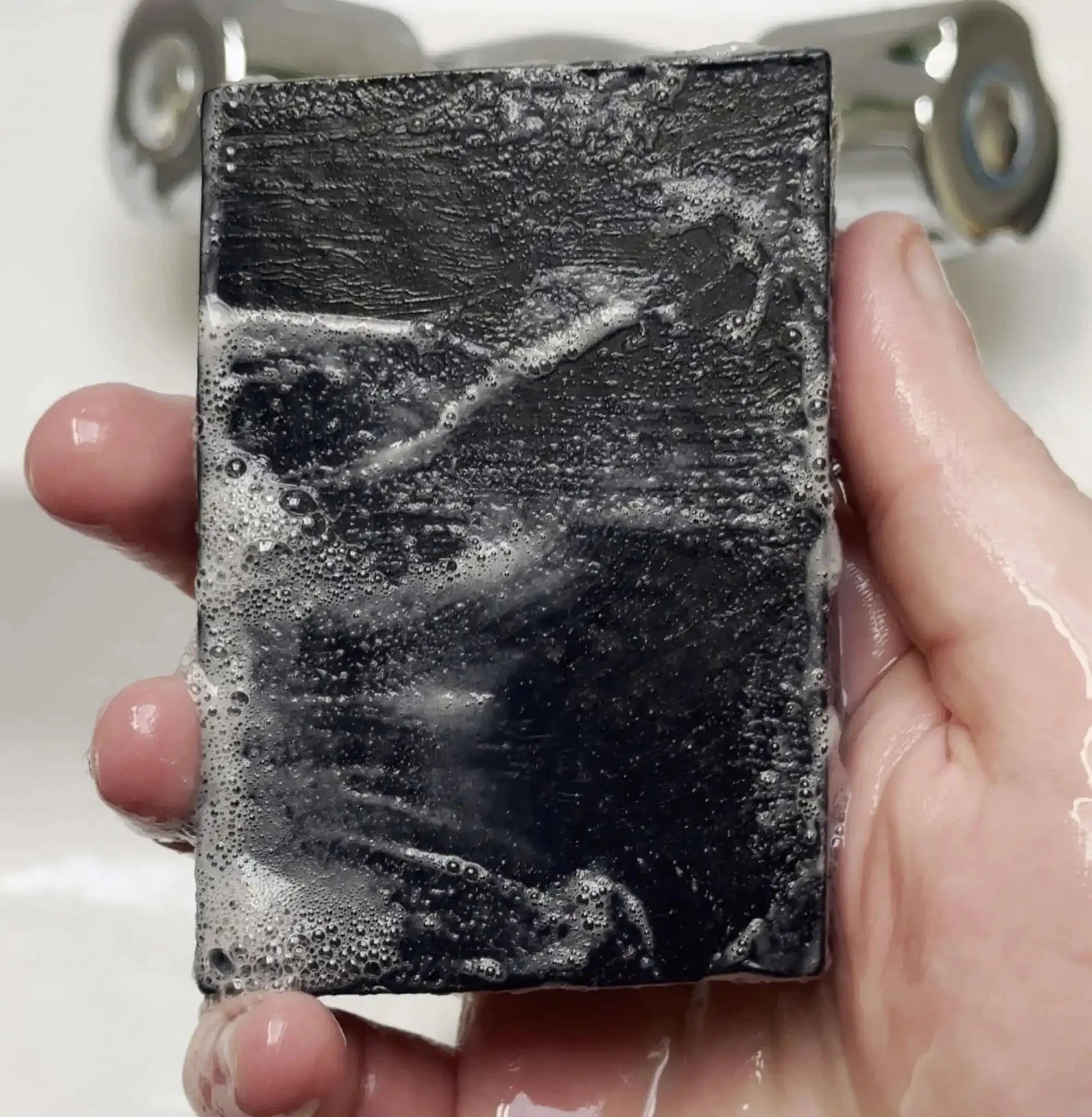 Tea Tree Lavender Dead Sea Mud & Pumice Natural Soap Bar – Exfoliating Mens Soap (100g) - Herbalshire Handmade Herbal Products