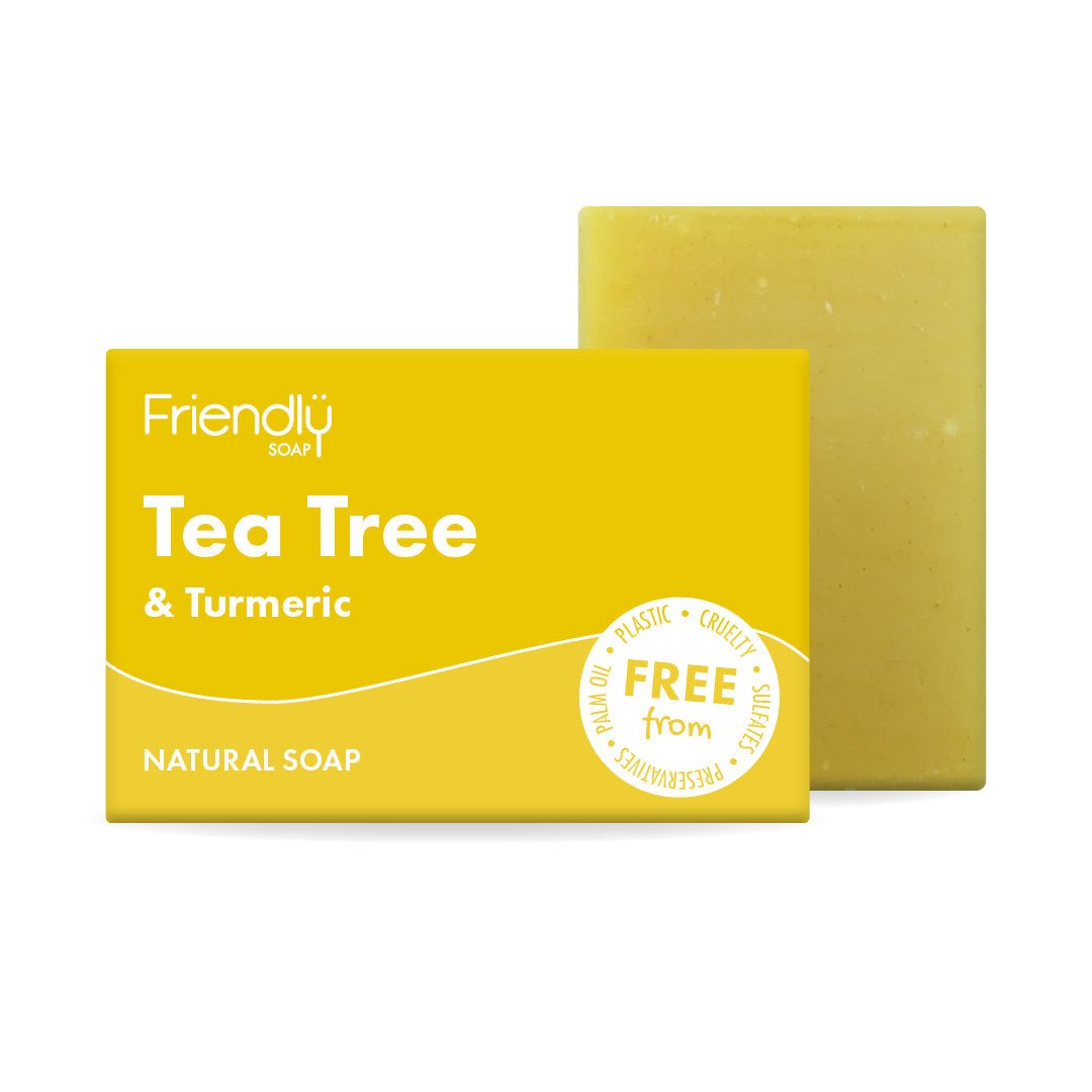 Tea Tree & Turmeric Natural Soap - Herbalshire Handmade Herbal Products