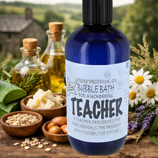 Teacher Gift Ideas Bubble Bath – Handmade in Yorkshire – Ylang Ylang – SLS & Paraben - Herbalshire Handmade Herbal Products