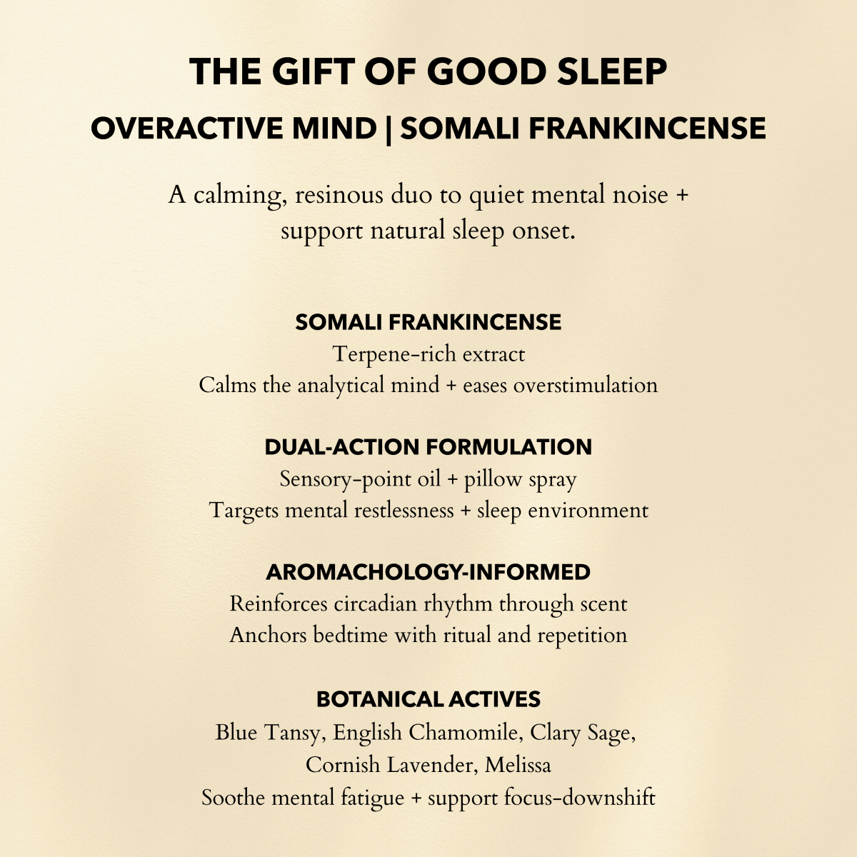 The Gift of Good Sleep | Somali Frankincense - Herbalshire Handmade Herbal Products